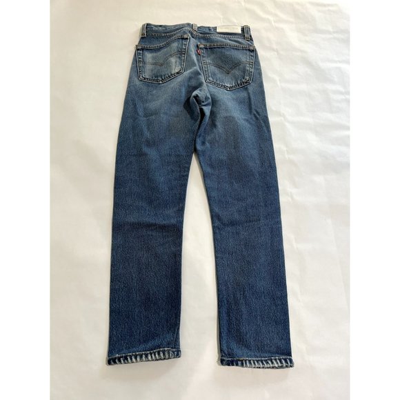 NWOT RE/DONE x Levi's Button Fly Jeans in Blue - Picture 2 of 5